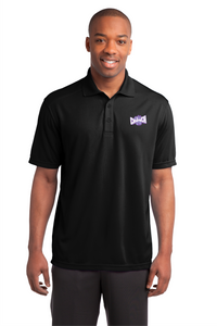 *NEW STYLE* Men's Group Fitness Black Polo w/Purple Embroidered Logo