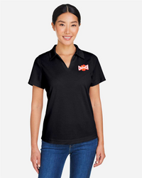 *NEW STYLE*  Women's PT Black Polo w/ Orange Embroidered Logo