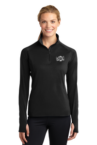 0012 Women's Jacket 1/4 Zip w/Small White Embroidered Logo