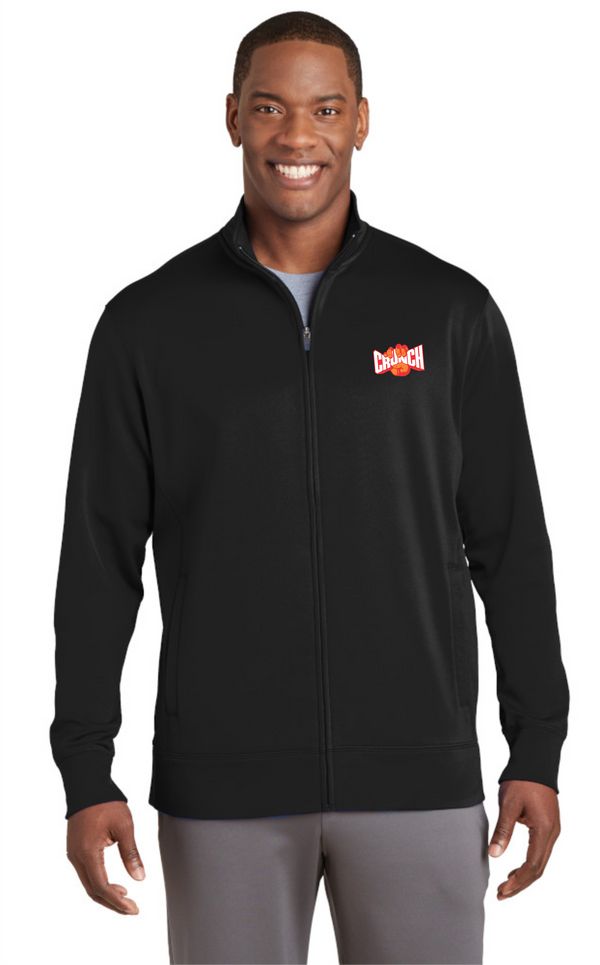 0035 Men's PT Black Jacket Full Zip w/Orange Embroidered Logo