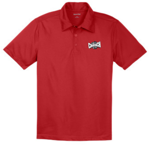 0021 Men's Cleaner Red Polo w/ Embroidered Logo
