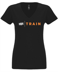 0032 Women's PT Black T-Shirt with Screen Printed Logo