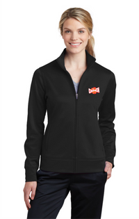 0036 Women's PT Black Jacket Full Zip w/Orange Embroidered Logo