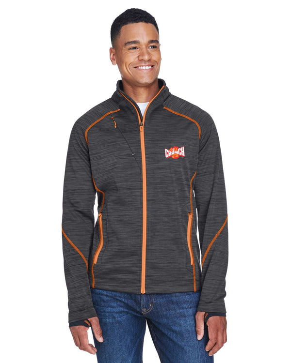 0013 Men's Grey/Orange Jacket Full Zip w/Embroidered Logo
